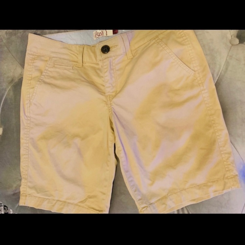 SO Khaki Above Knee Bermuda Shorts